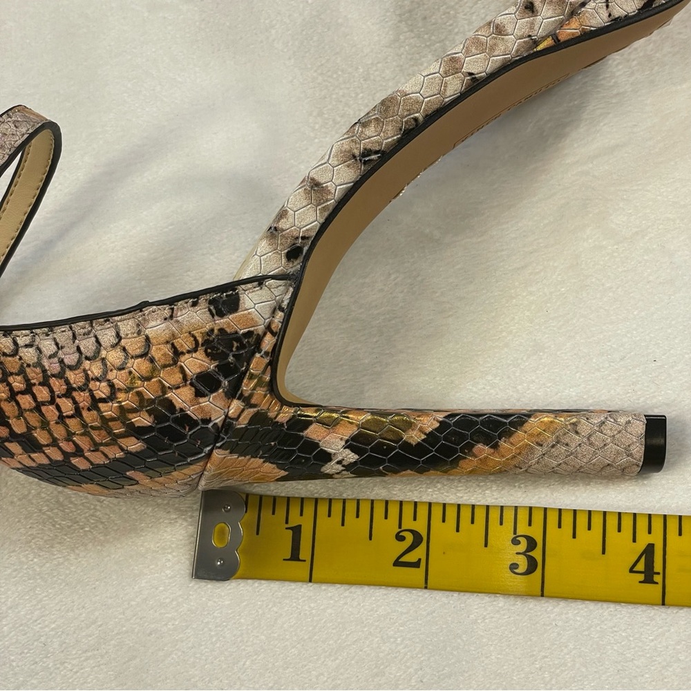 NWOB Vince Camuto Balindia Snakeskin 4” Ankle Strap Platform Sandals Size 5.5 - Picture 12 of 16